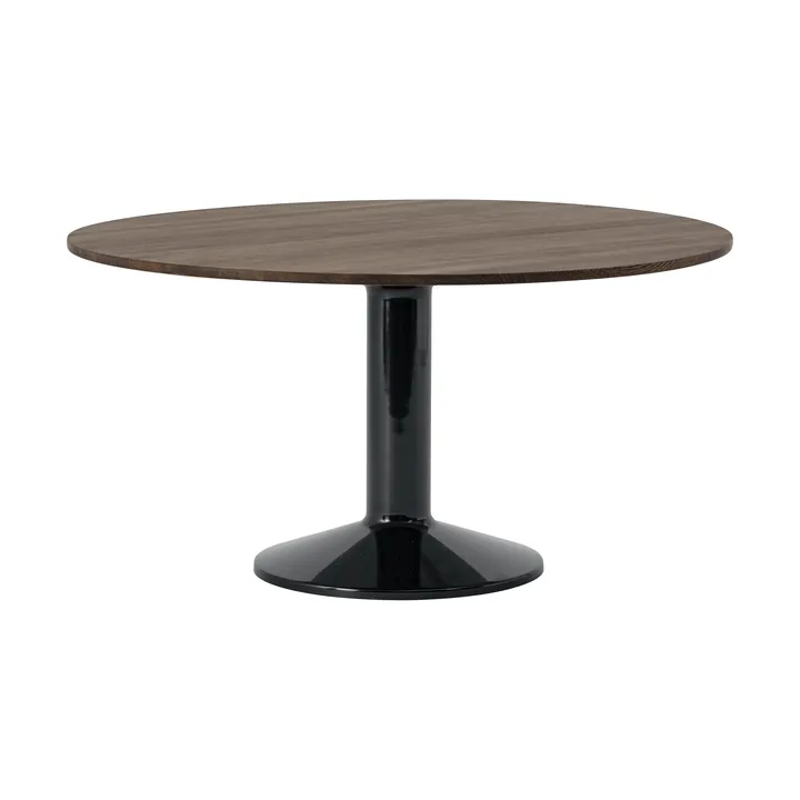 Mesa pedestal Midst - Roble aceitado oscuro-negro, Ø140 cm - Muuto