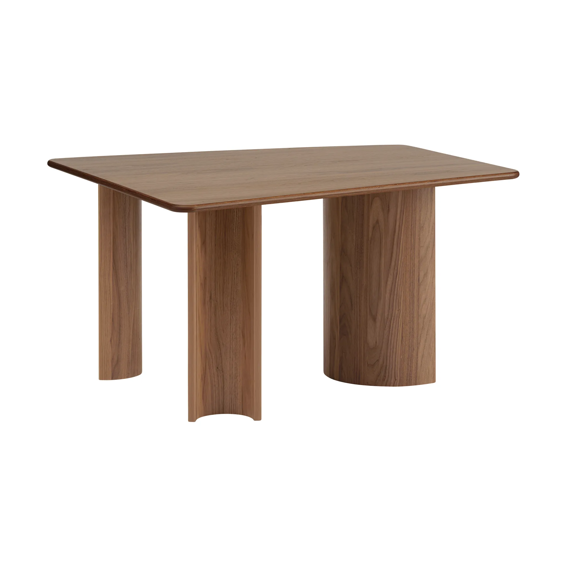 Mesa Re-norm , Chapado de nogal lacado, 130x120 cm Muuto