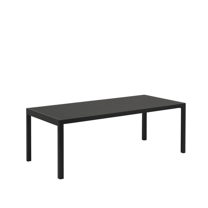 Mesa Workshop - Black linoleum-Black 200x92 cm - Muuto