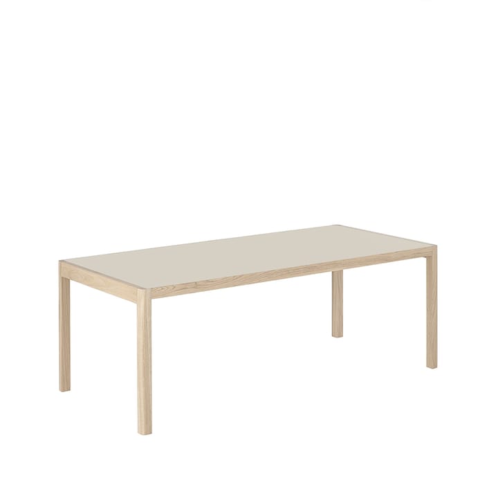 Mesa Workshop - Grey linoleum-Oak 200x92 cm - Muuto