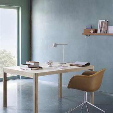 Mesa Workshop - Grey linoleum-Oak 200x92 cm - Muuto