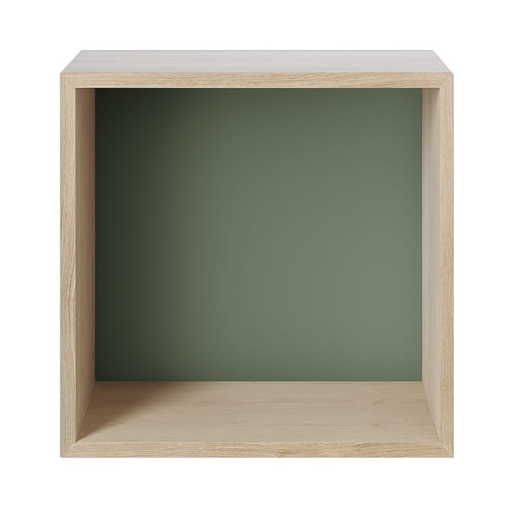 Módulo de estantería Mini stacked 2.0 medium - roble, verde - Muuto