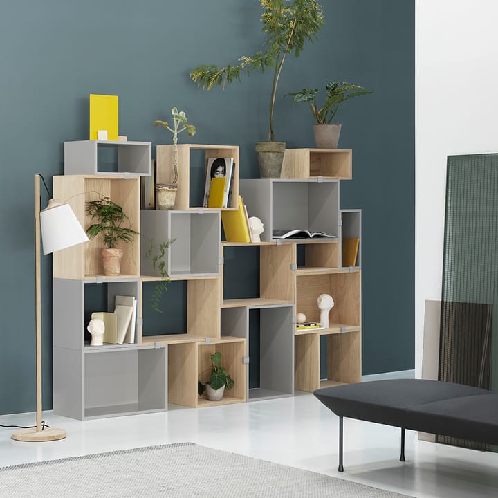 Módulo de estantería Stacked 2.0 abierto, large - roble - Muuto