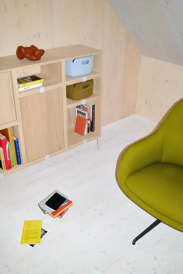 Módulo de estantería Stacked 2.0 abierto, mediano - roble - Muuto