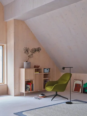 Módulo de estantería Stacked 2.0 abierto, mediano - roble - Muuto