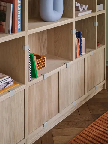 Módulo de estantería Stacked 2.0 abierto, mediano - roble - Muuto