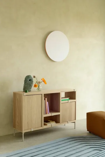 Módulo de estantería Stacked 2.0 con fondo, mediano - roble - Muuto