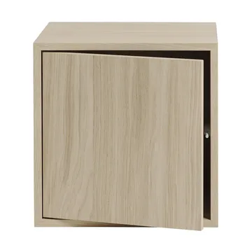 Módulo de estantería Stacked 2.0 con puerta, mediano - Roble - Muuto