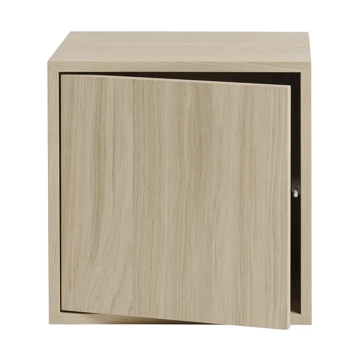 Módulo de estantería Stacked 2.0 con puerta, mediano - Roble - Muuto