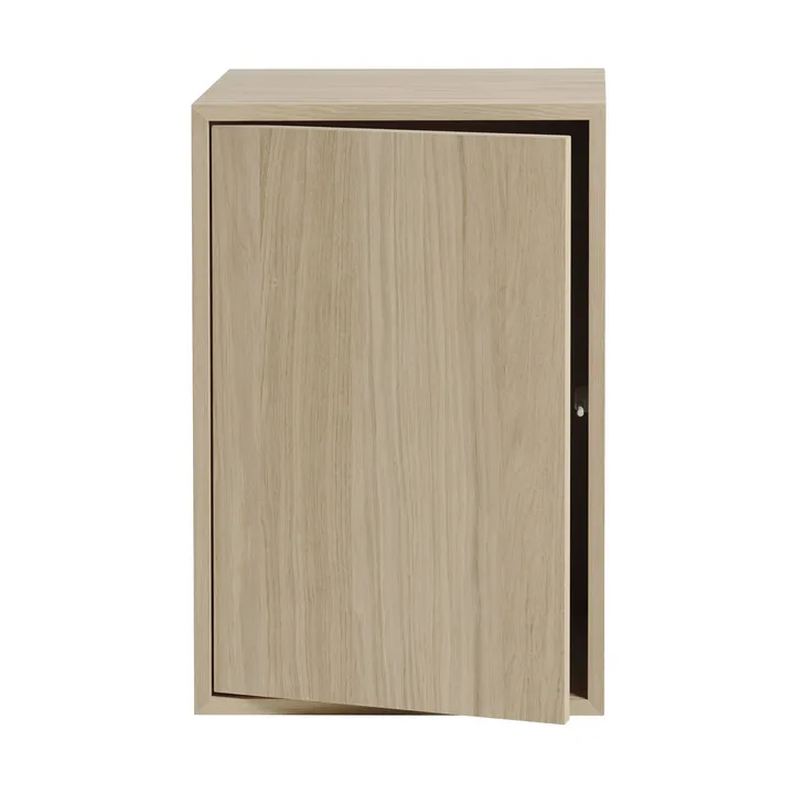 Módulo de estantería Stacked con puerta, grande - Roble - Muuto