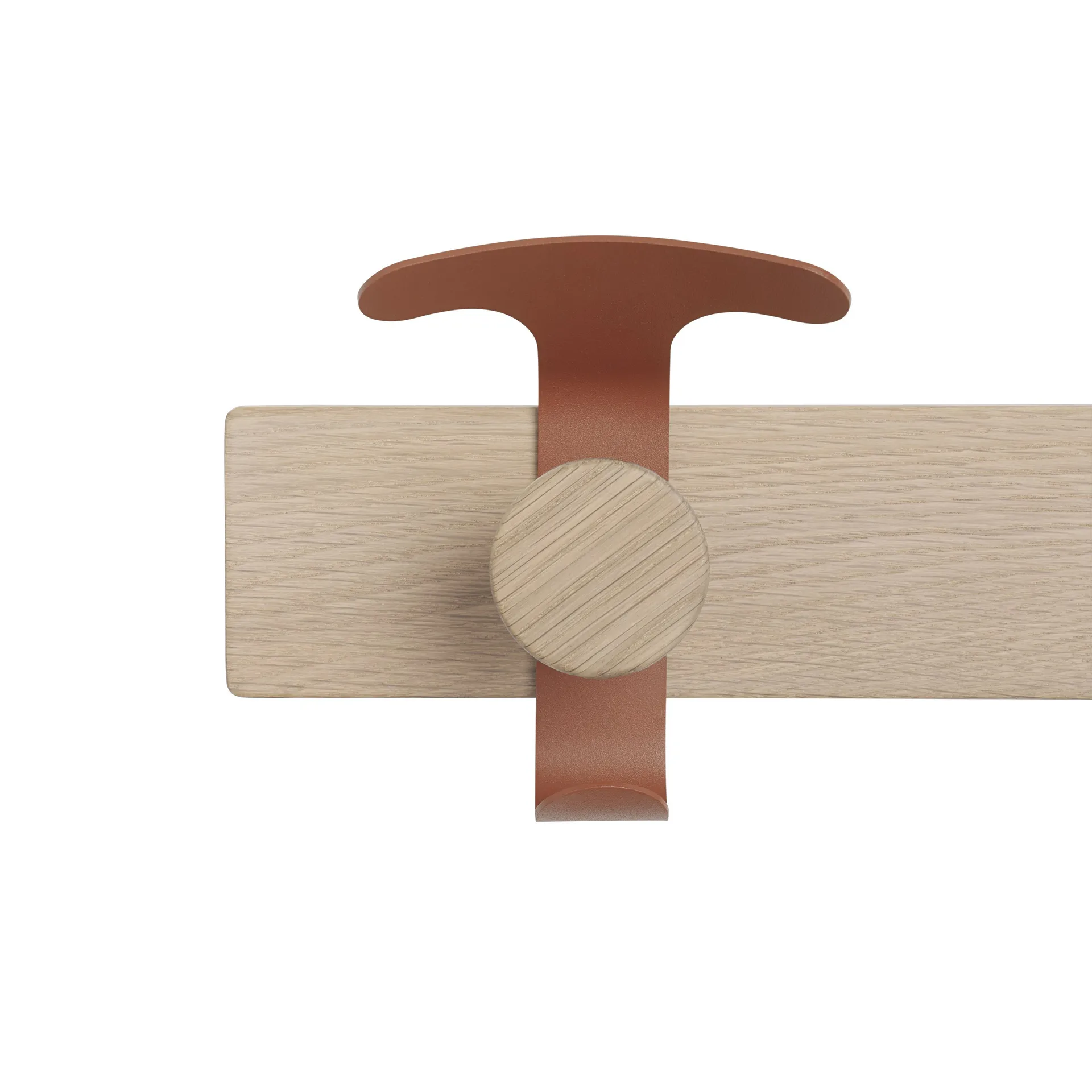 Perchero Avail, roble-marrón cobre Muuto
