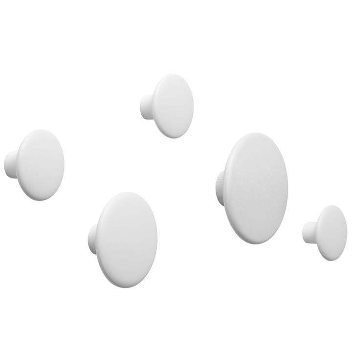 Perchero de pared The Dots, blanco, mediano Muuto