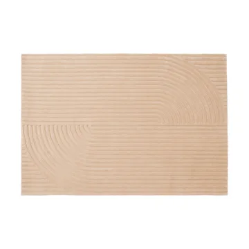 Relevo Rug Quattro alfombra de lana - Light rose, 170x240 cm - Muuto