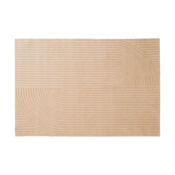 Relevo Rug Quattro alfombra de lana - Light rose, 200x300 cm - Muuto