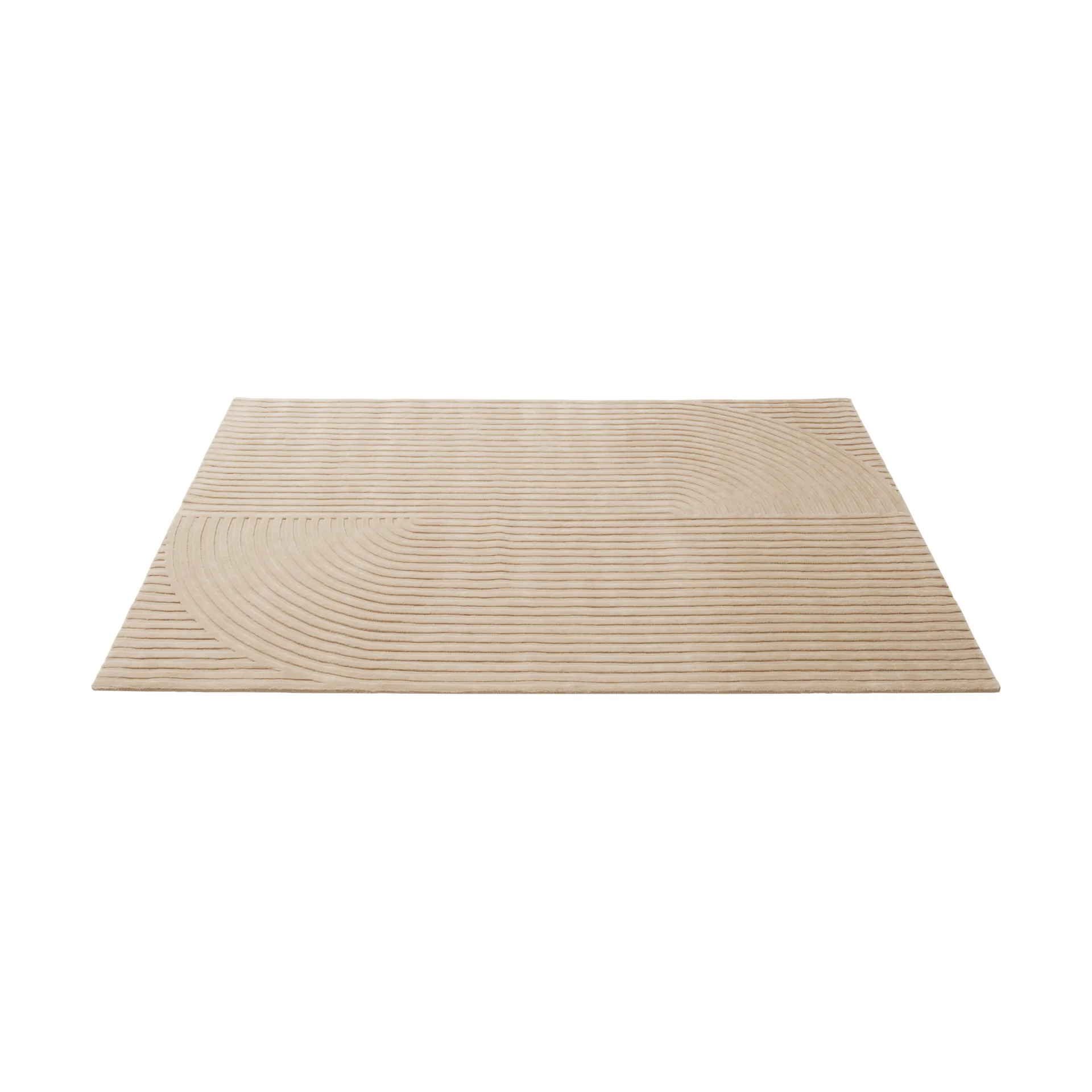 Relevo Rug Quattro alfombra de lana, Light rose, 200x300 cm Muuto