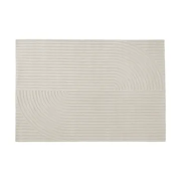 Relevo Rug Quattro alfombra de lana - Off white, 170x240 cm - Muuto