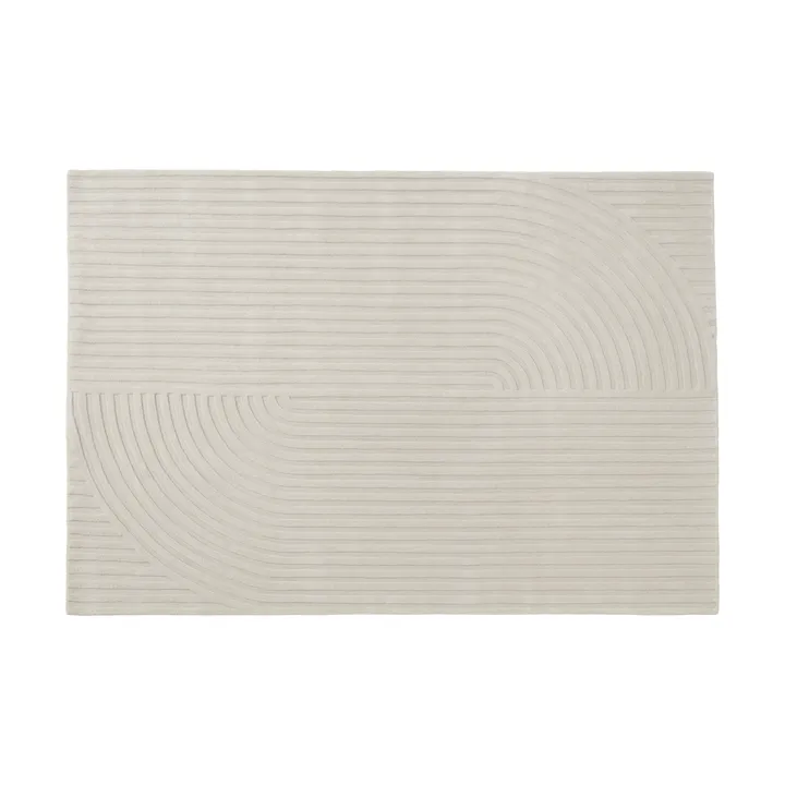 Relevo Rug Quattro alfombra de lana - Off white, 170x240 cm - Muuto