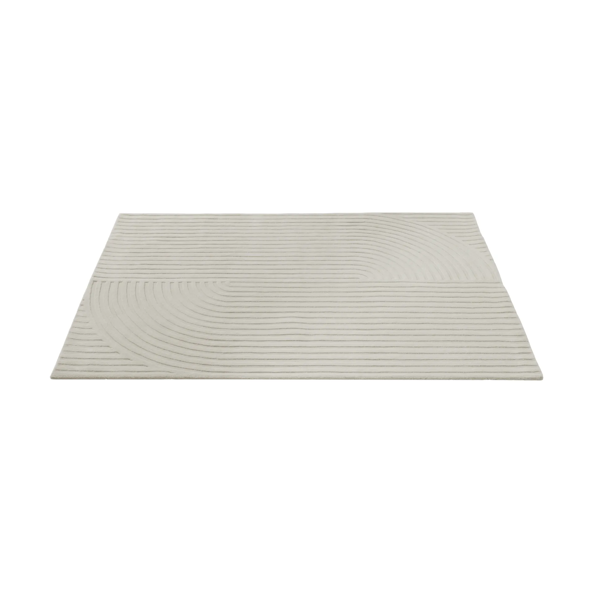 Relevo Rug Quattro alfombra de lana, Off white, 170x240 cm Muuto