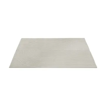 Relevo Rug Quattro alfombra de lana - Off white, 170x240 cm - Muuto