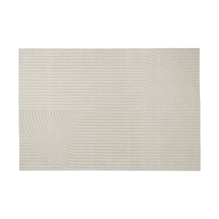 Relevo Rug Quattro alfombra de lana - Off white, 200x300 cm - Muuto