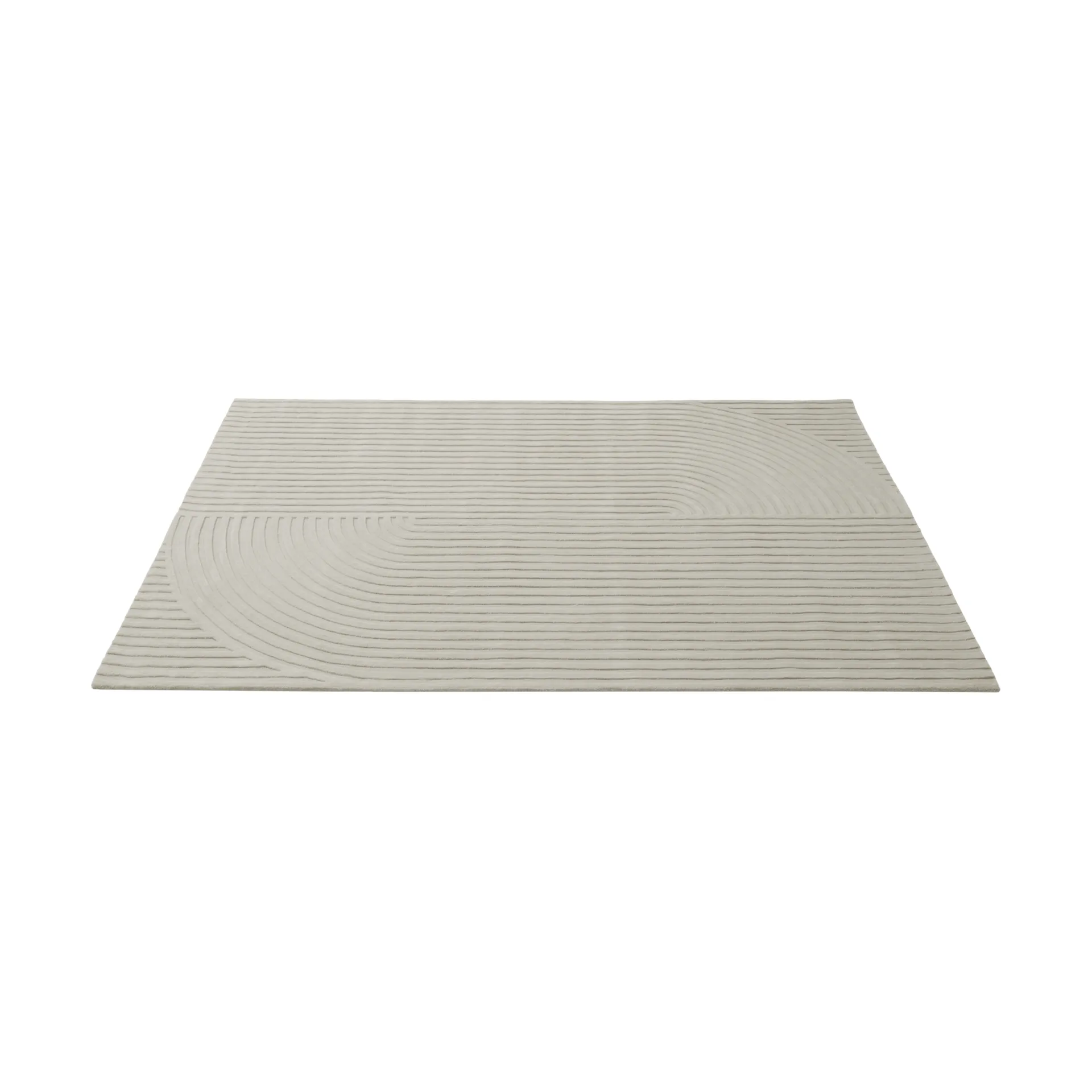 Relevo Rug Quattro alfombra de lana, Off white, 200x300 cm Muuto