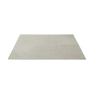 Relevo Rug Quattro alfombra de lana - Off white, 200x300 cm - Muuto
