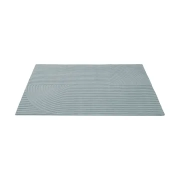 Relevo Rug Quattro alfombra de lana - Sage green, 170x240 cm - Muuto