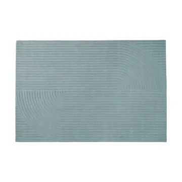 Relevo Rug Quattro alfombra de lana - Sage green, 200x300 cm - Muuto