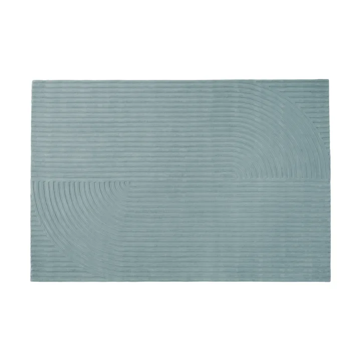 Relevo Rug Quattro alfombra de lana - Sage green, 200x300 cm - Muuto