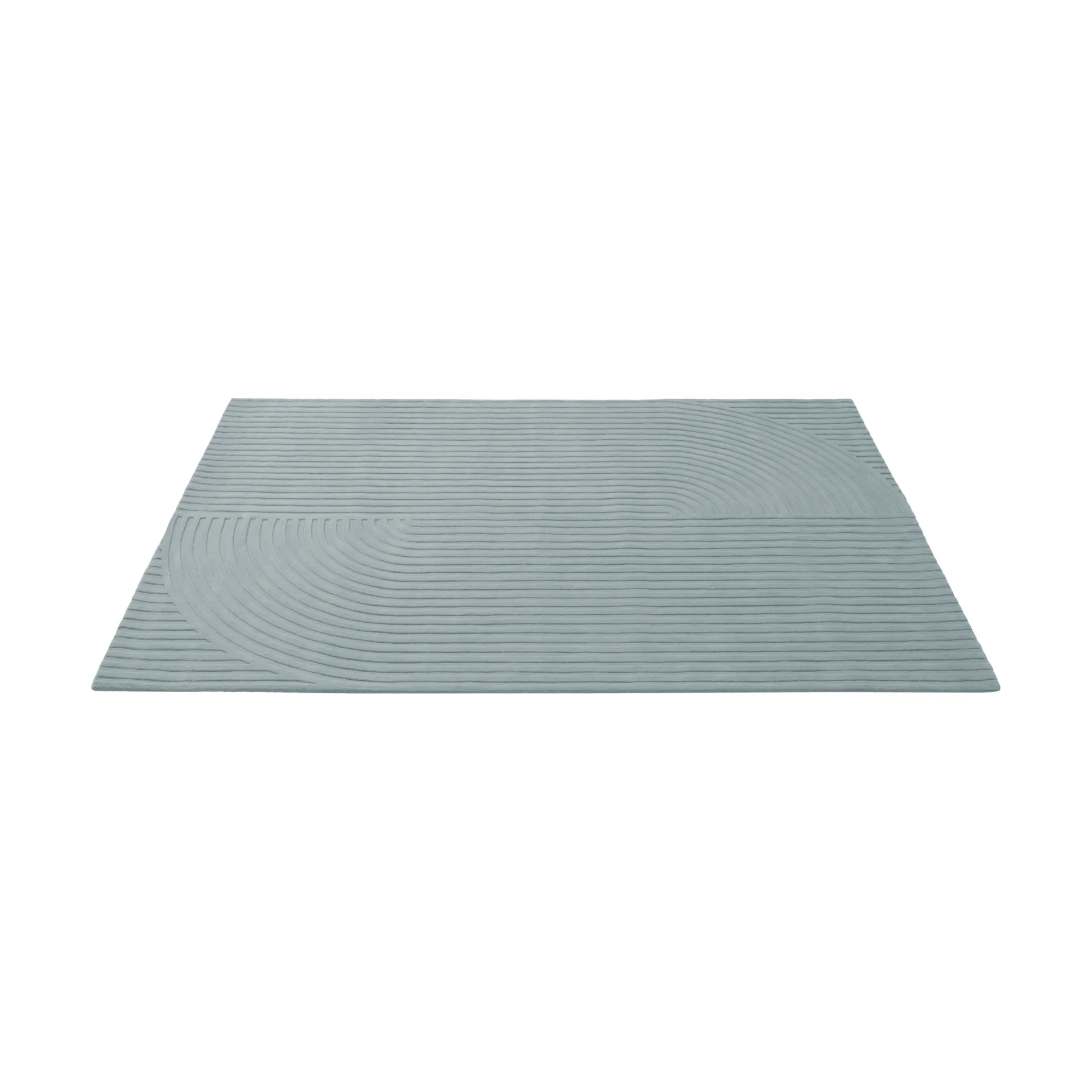 Relevo Rug Quattro alfombra de lana, Sage green, 200x300 cm Muuto