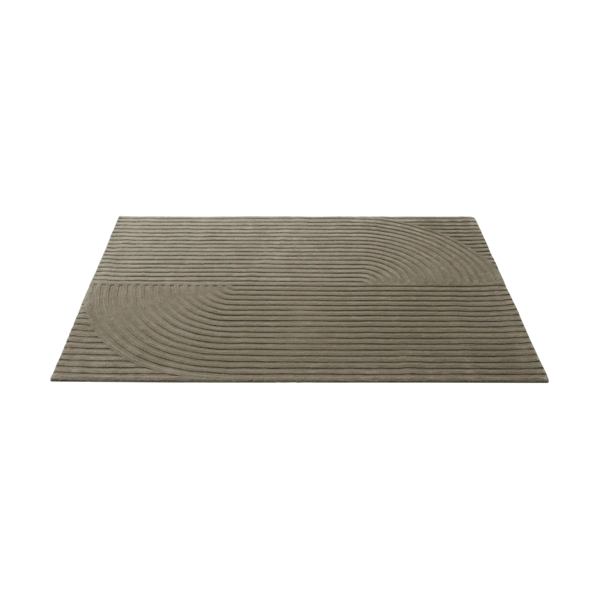 Relevo Rug Quattro alfombra de lana, Taupe, 170x240 cm Muuto