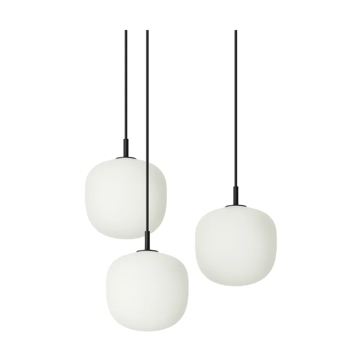 Rime Pendant Cluster 3 lámpara colgante - Black, Ø18 cm - Muuto