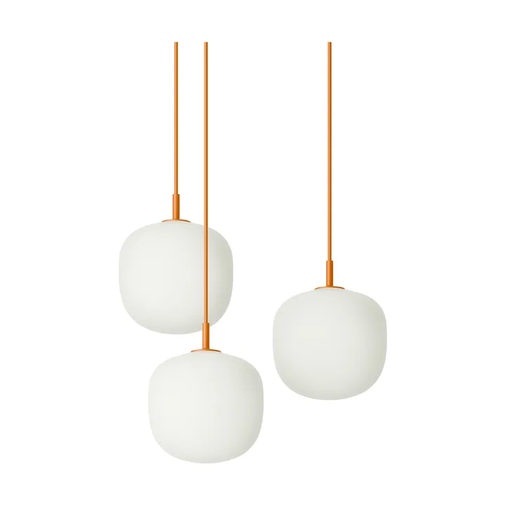 Rime Pendant Cluster 3 lámpara colgante - Naranja, Ø18 cm - Muuto