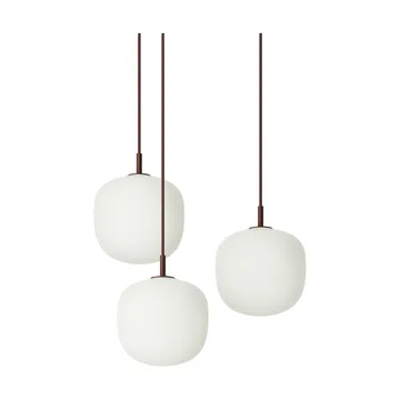 Rime Pendant Cluster 3 lámpara colgante - Rojo intenso, Ø18 cm - Muuto