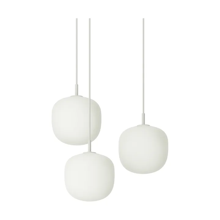 Rime Pendant Cluster 3 lámpara colgante - White, Ø18 cm - Muuto