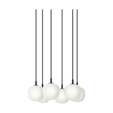 Rime Pendant Cluster 6 lámpara colgante - Black, Ø12 cm - Muuto