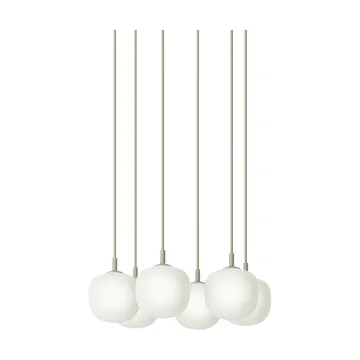 Rime Pendant Cluster 6 lámpara colgante - Gris, Ø12 cm - Muuto