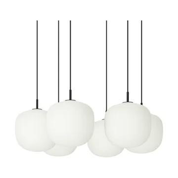 Rime Pendant Cluster 6 lámpara colgante - Negro, Ø25 cm - Muuto