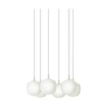 Rime Pendant Cluster 6 lámpara colgante - White, Ø12 cm - Muuto