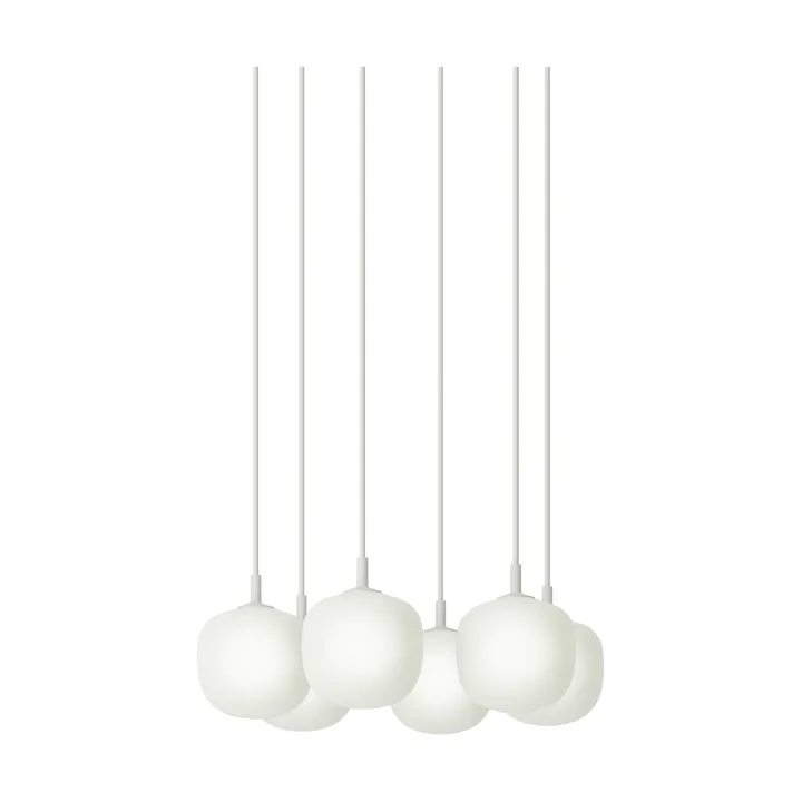 Rime Pendant Cluster 6 lámpara colgante - White, Ø12 cm - Muuto