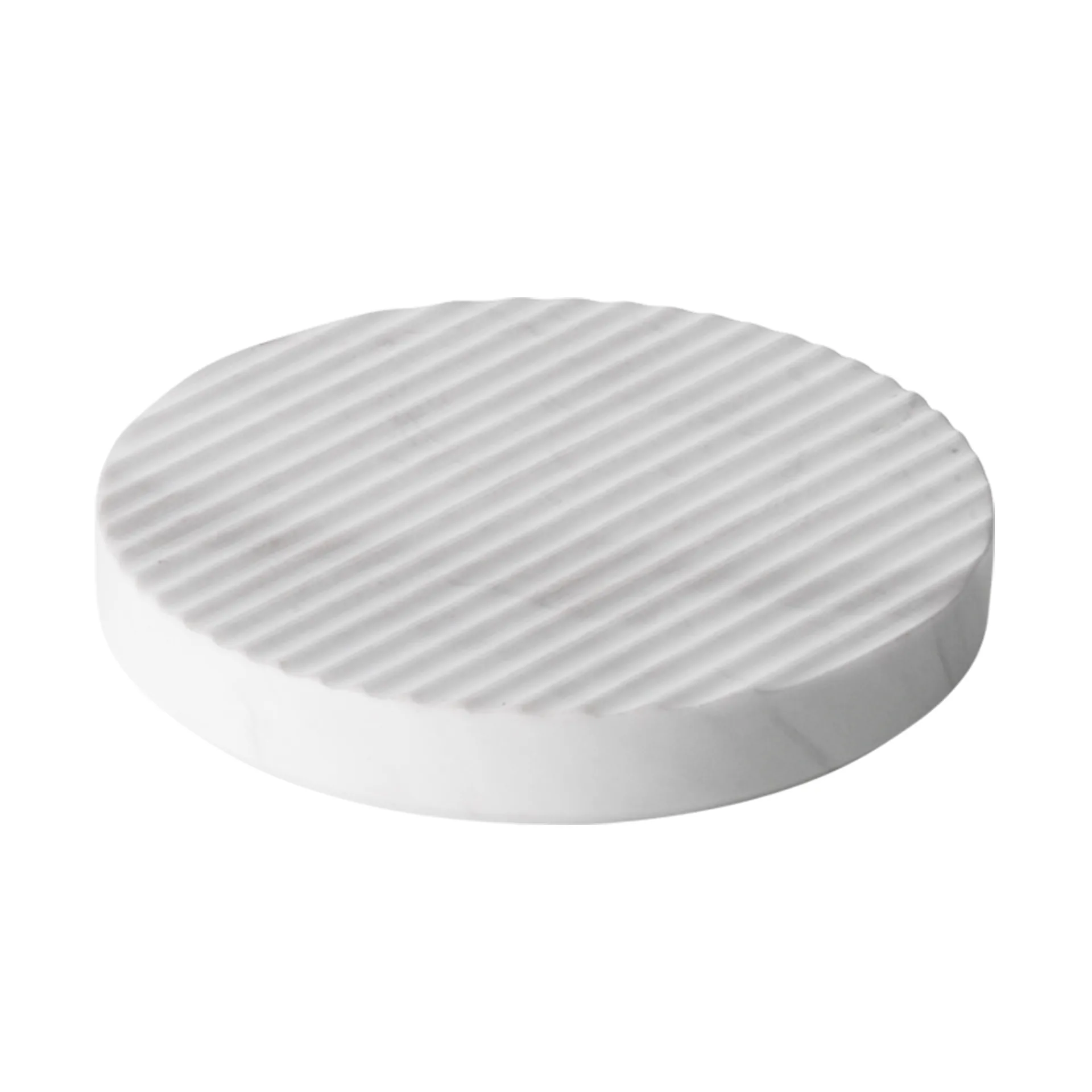 Salvamanteles Groove mármol, blanco pequeño Muuto