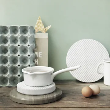 Salvamanteles Groove mármol - blanco pequeño - Muuto