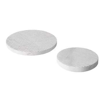 Salvamanteles Groove mármol - blanco pequeño - Muuto