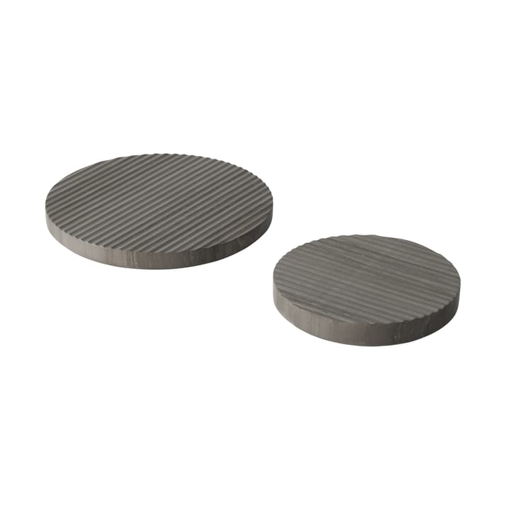 Salvamanteles Groove mármol, gris grande Muuto