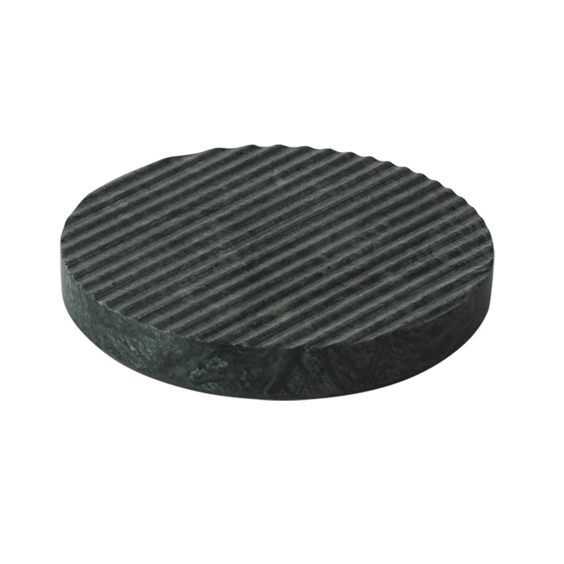 Salvamanteles Groove mármol, verde pequeño Muuto