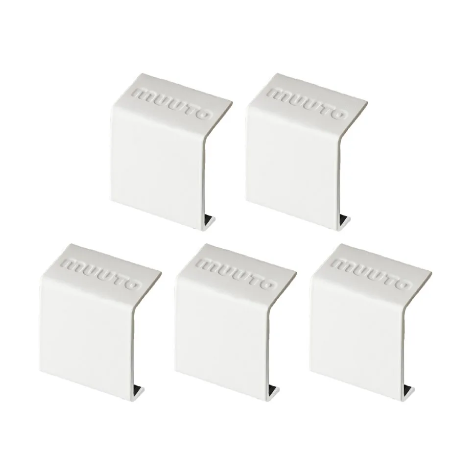 Set de 5 clips Mini stacked 2.0, blanco Muuto