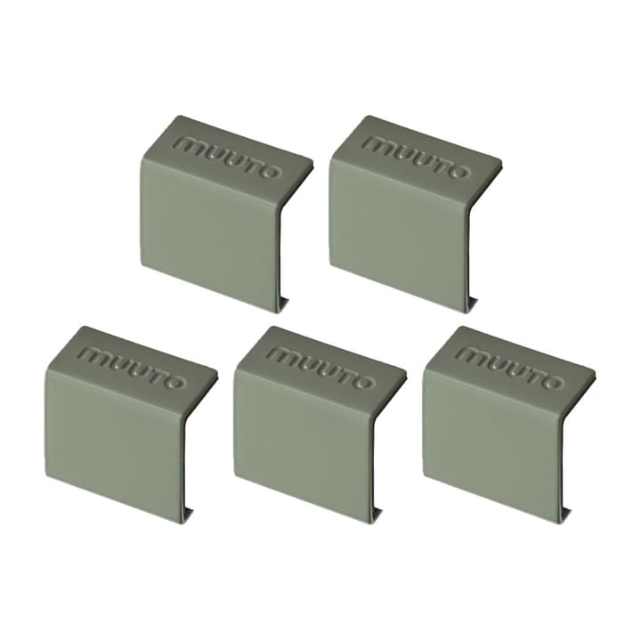 Set de 5 clips Mini stacked 2.0 - verde - Muuto