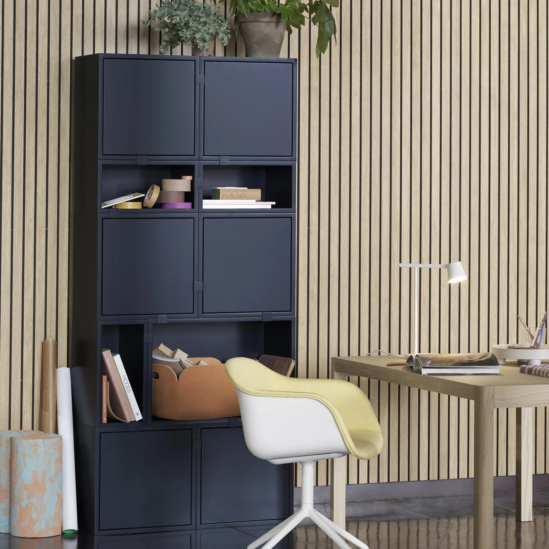 Set de 5 clips Stacked 2.0, azul de medianoche Muuto