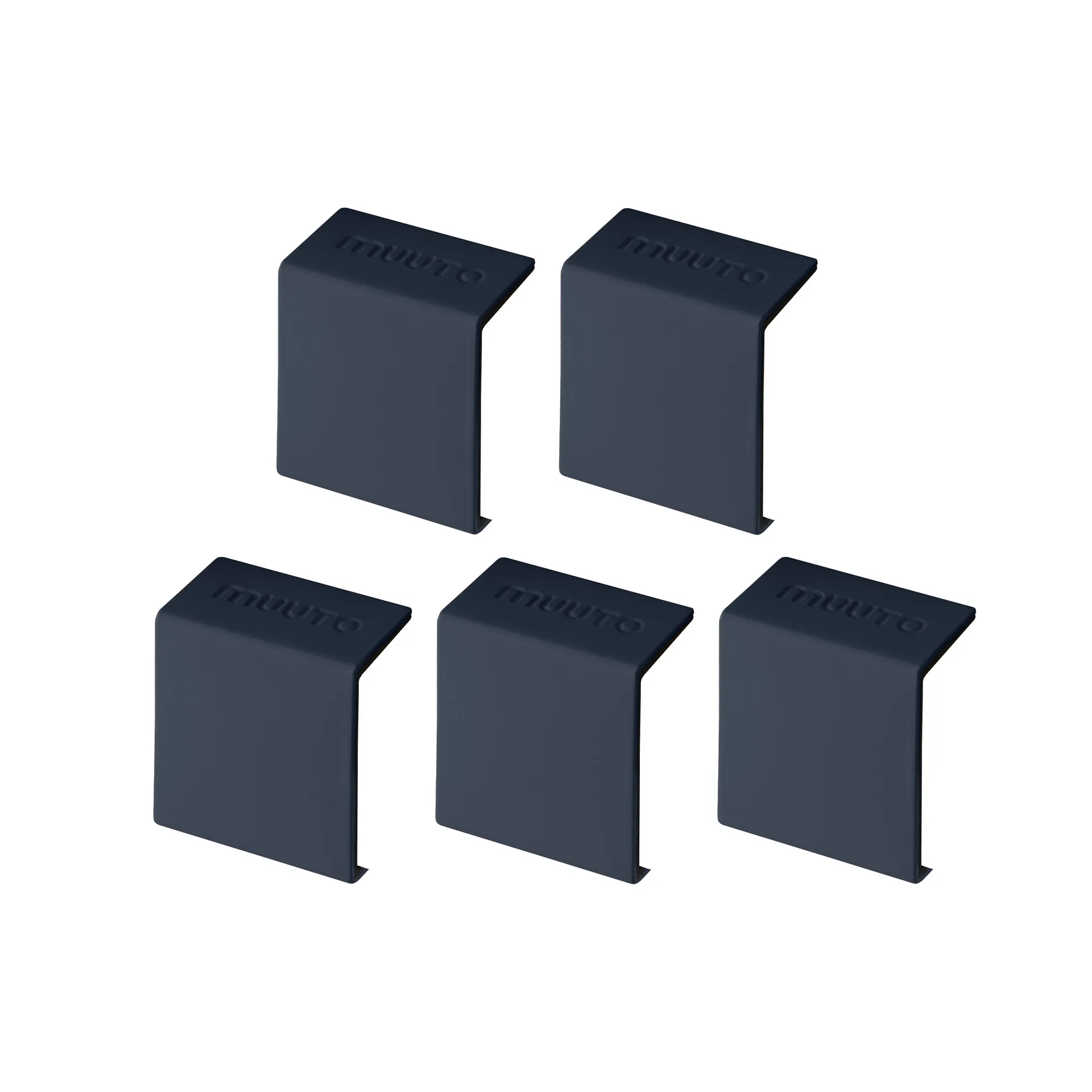Set de 5 clips Stacked 2.0, azul de medianoche Muuto