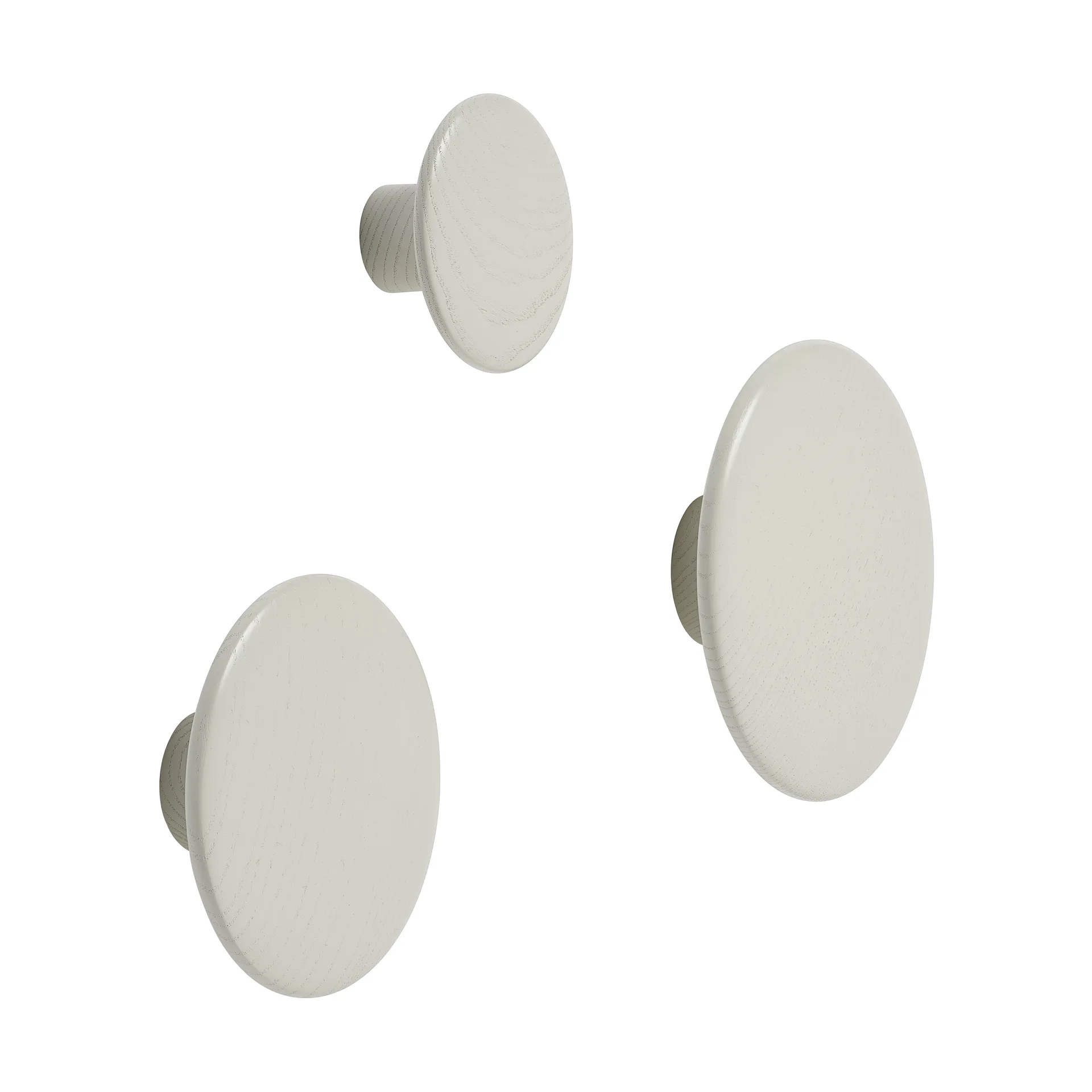 Set de 5 colgadores The dots, Off White Muuto